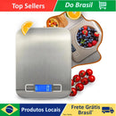 Balança de Cozinha Digital - 1kg até 10kg em Aço Inoxidável