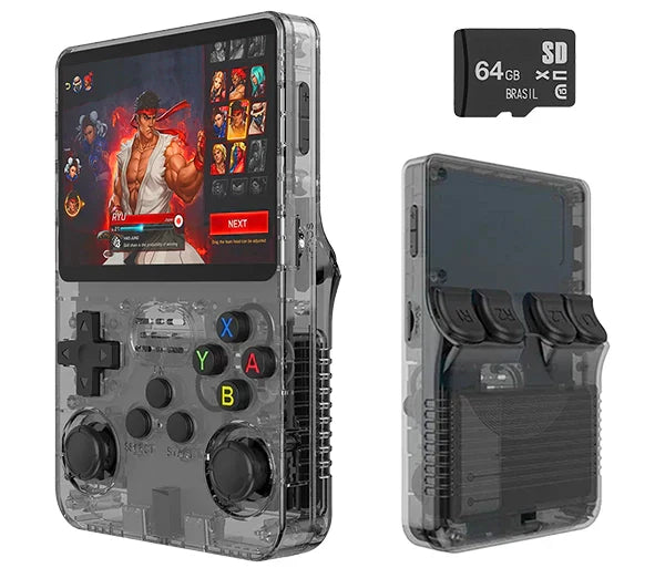 Portátil R36S™ Original - Diversos Jogos de +20 Consoles