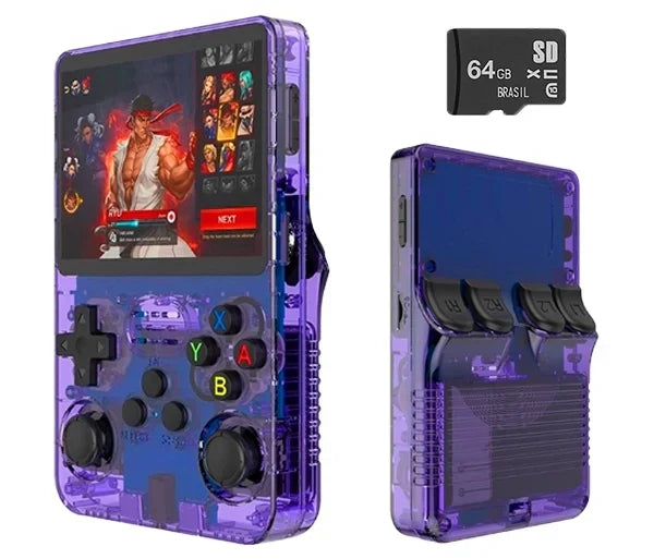 Portátil R36S™ Original - Diversos Jogos de +20 Consoles