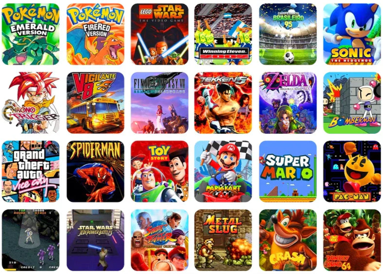 Portátil R36S™ Original - Diversos Jogos de +20 Consoles